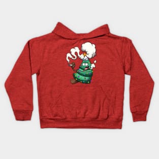 Stoned Christmas Tree Kids Hoodie